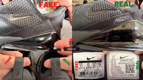 nike 270 real vs fake